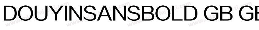 DOUYINSANSBOLD GB GBpc字体转换